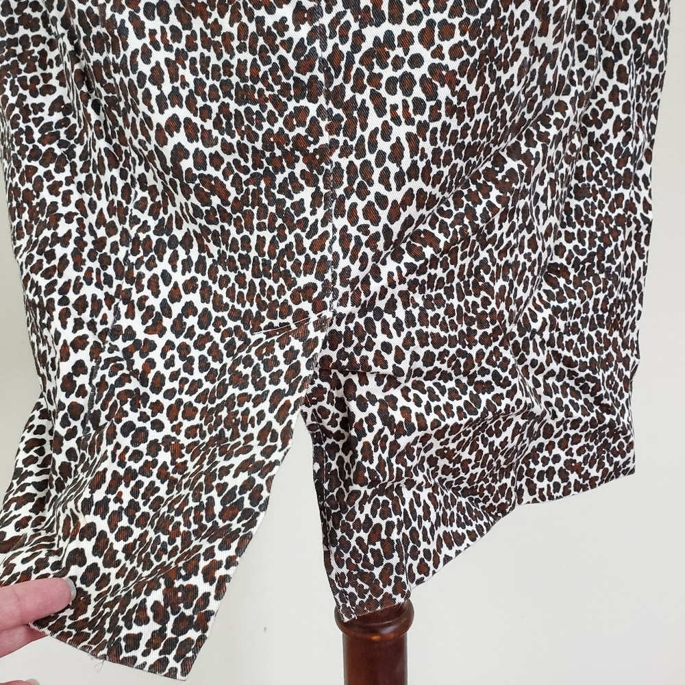 Vintage 80's All That Jazz Leopard Bardot Dress - Picture 6 of 8